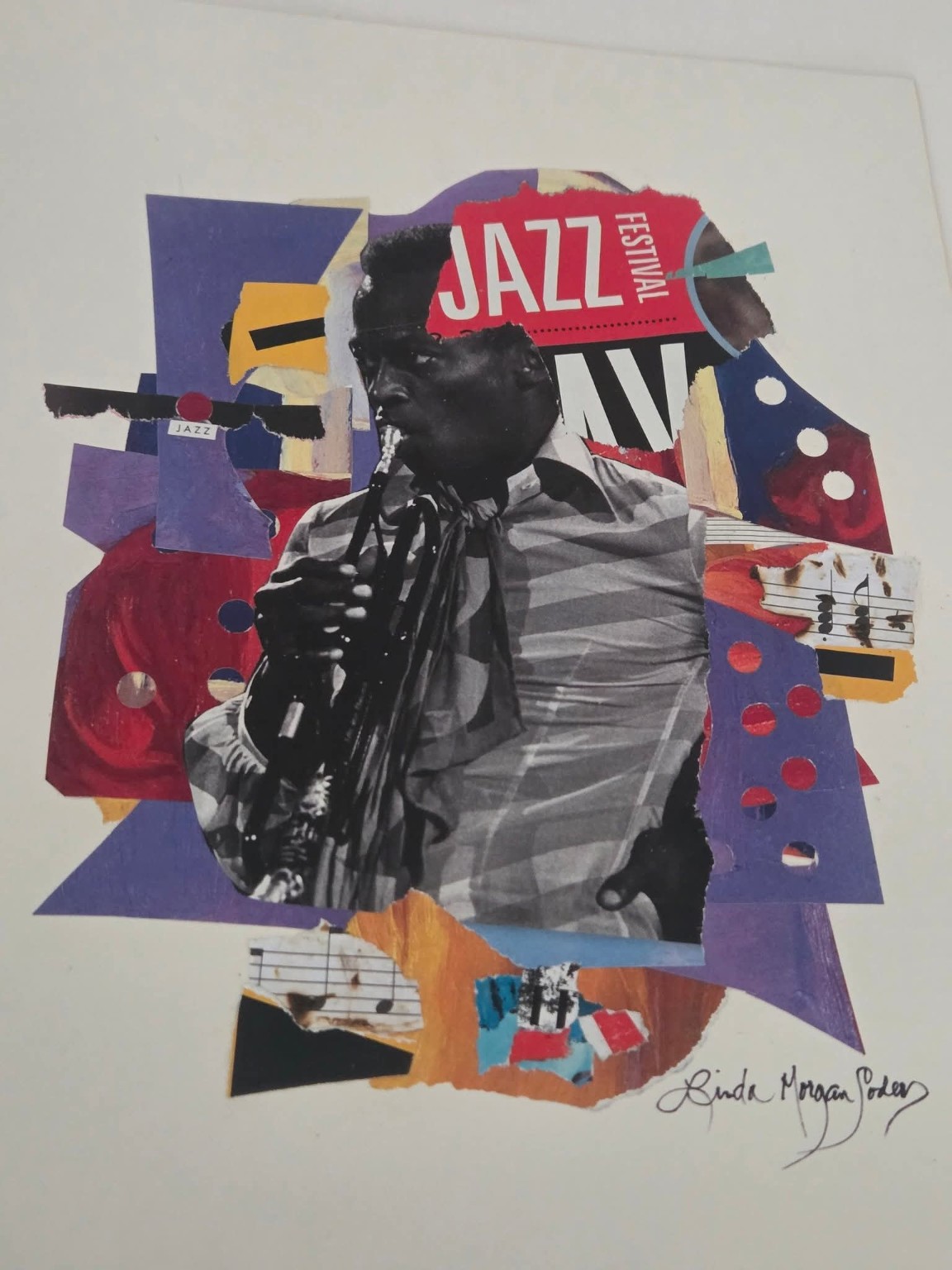 Jazz collage detail